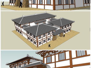 中式古典仿古博物馆建筑SU模型 设计精髓与资源获取
