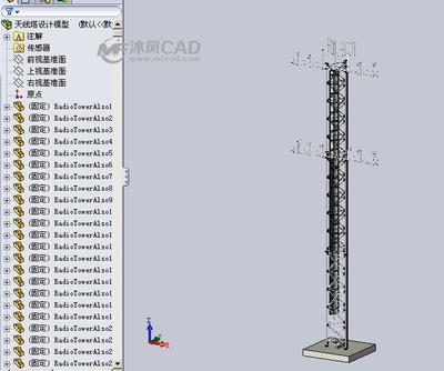 天线塔设计模型 Solidworks园林建筑模型的艺术与实用价值
